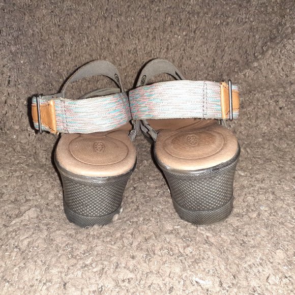 KEEN-Skyline Slingback Sandals-Multicolor Space Dye Wedge-Sz 9.5-Near Mint - Picture 5 of 7